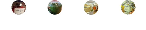Bärlauchpesto Rote Bete mit Meerrettich Kräuterbutter Bärlauchbutter