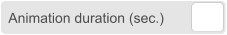 Animation duration (sec.)